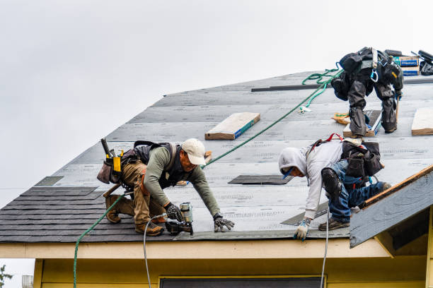 Professional Gutter Installation technician working in Concordville, PA